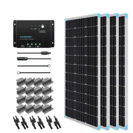 400 Watt 12 Volt Monocrystalline Solar Starter Kit