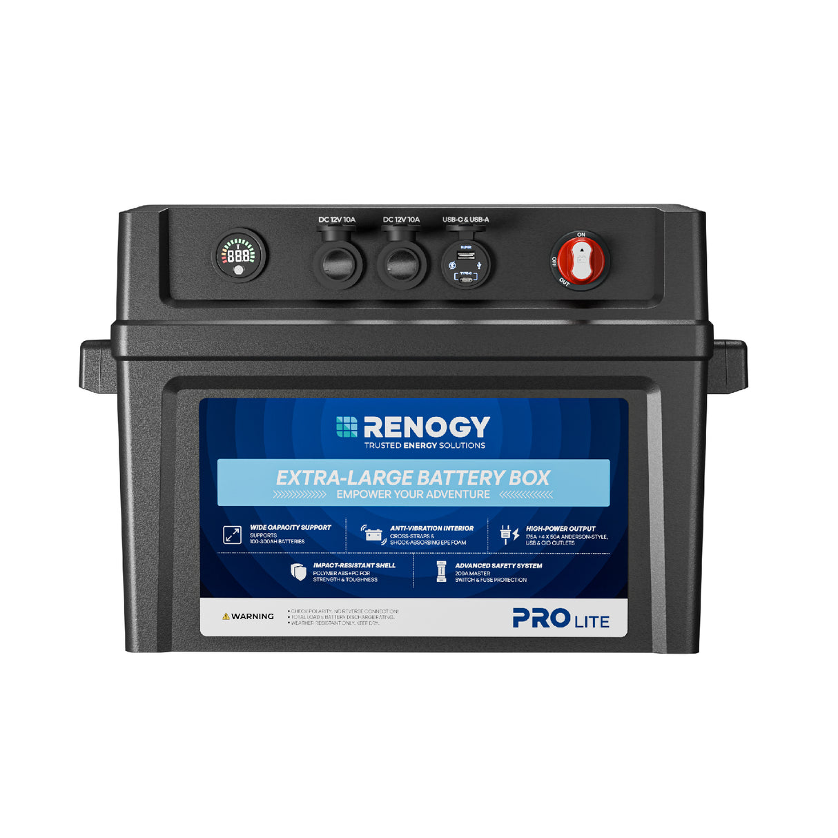 RENOGY XL Battery Box for 100ah-300ah Lithium Battery