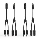 Solar Connectors Y Branch Parallel Adapter Cable MMF+FFM Pair