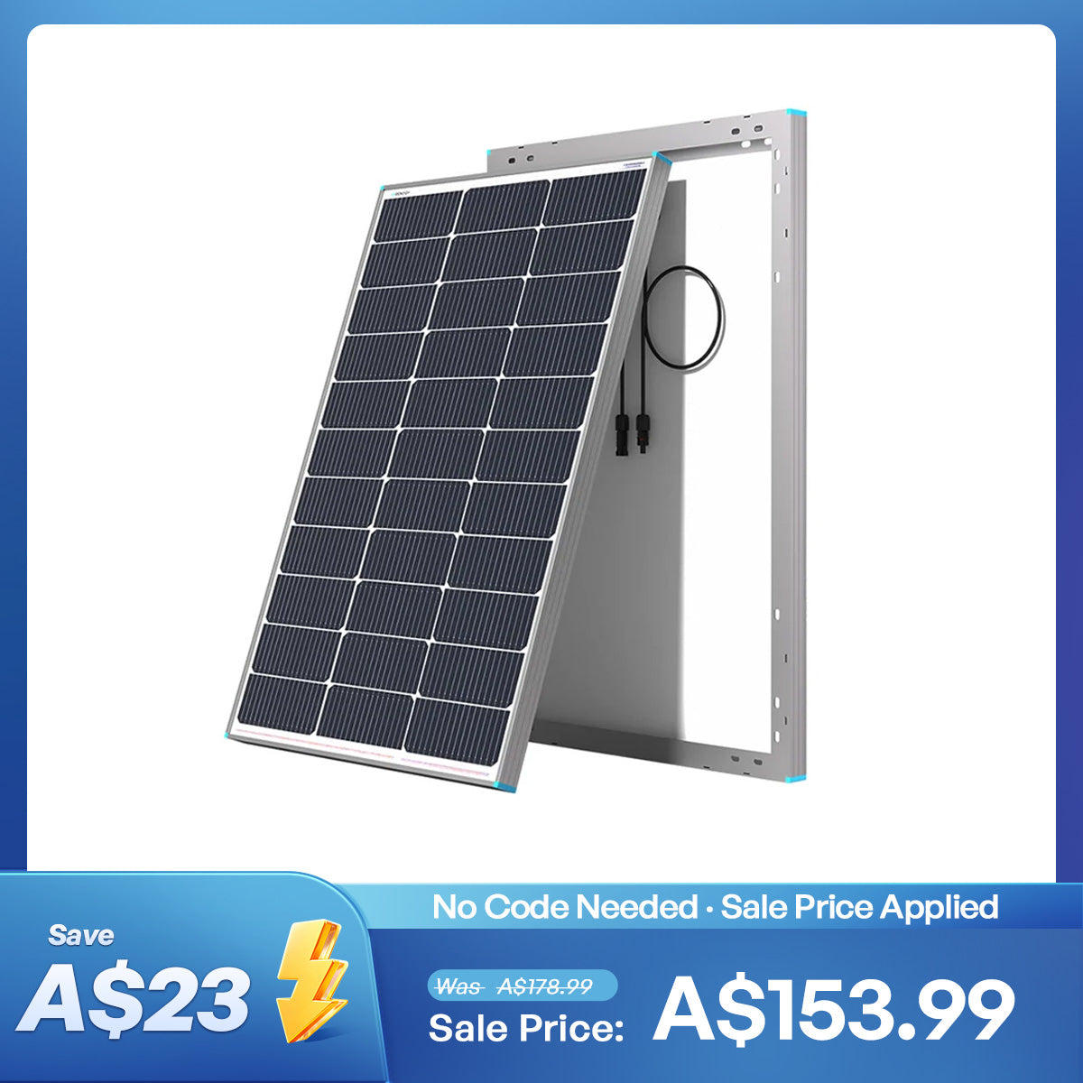 100W 16BB N-type High Efficiency Monocrystalline Solar Panel