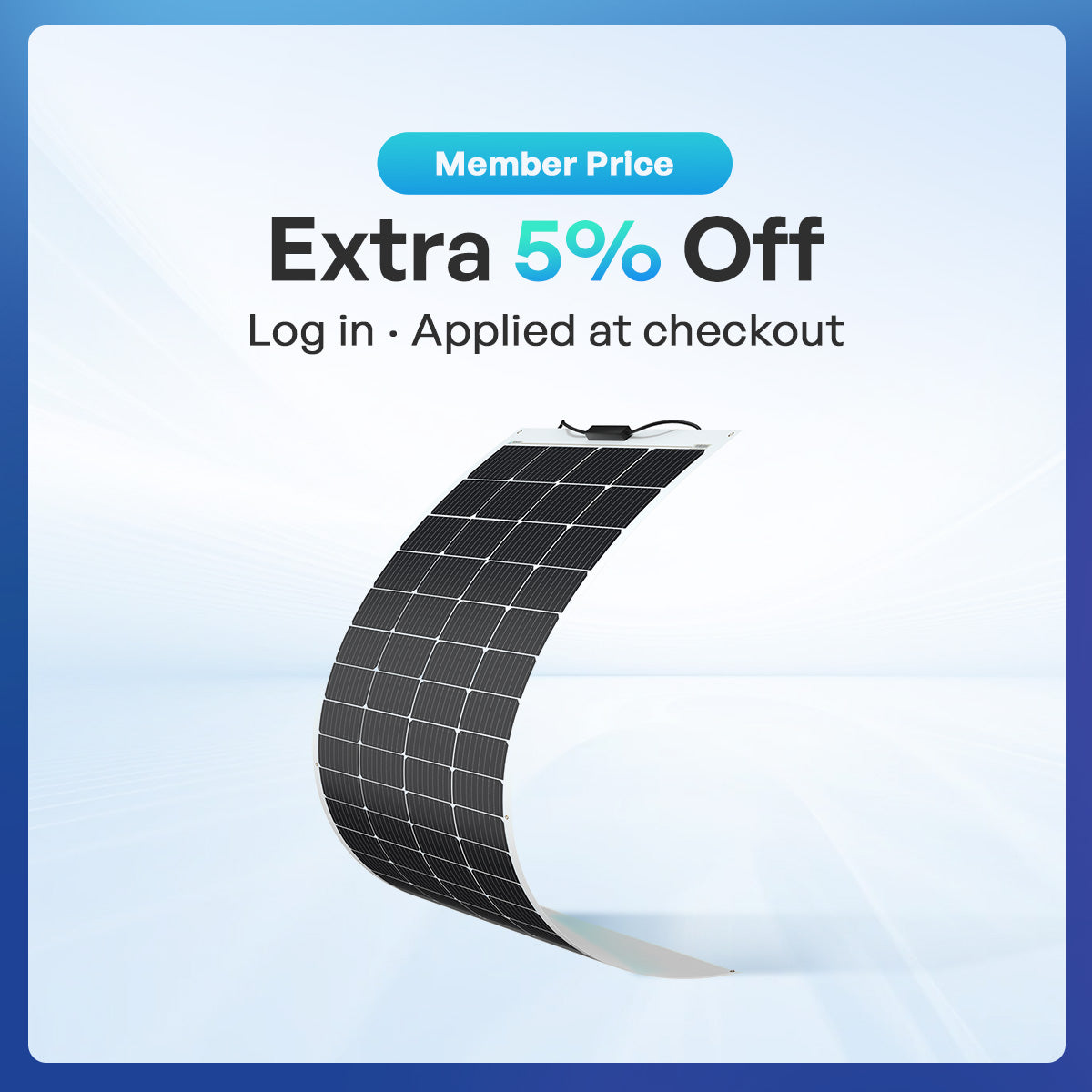 200 Watt 12 Volt Flexible and Lightweight Monocrystalline Solar Panel