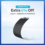 200 Watt 12 Volt Flexible and Lightweight Monocrystalline Solar Panel