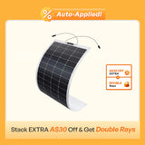 200 Watt 12 Volt Flexible and Lightweight Monocrystalline Solar Panel