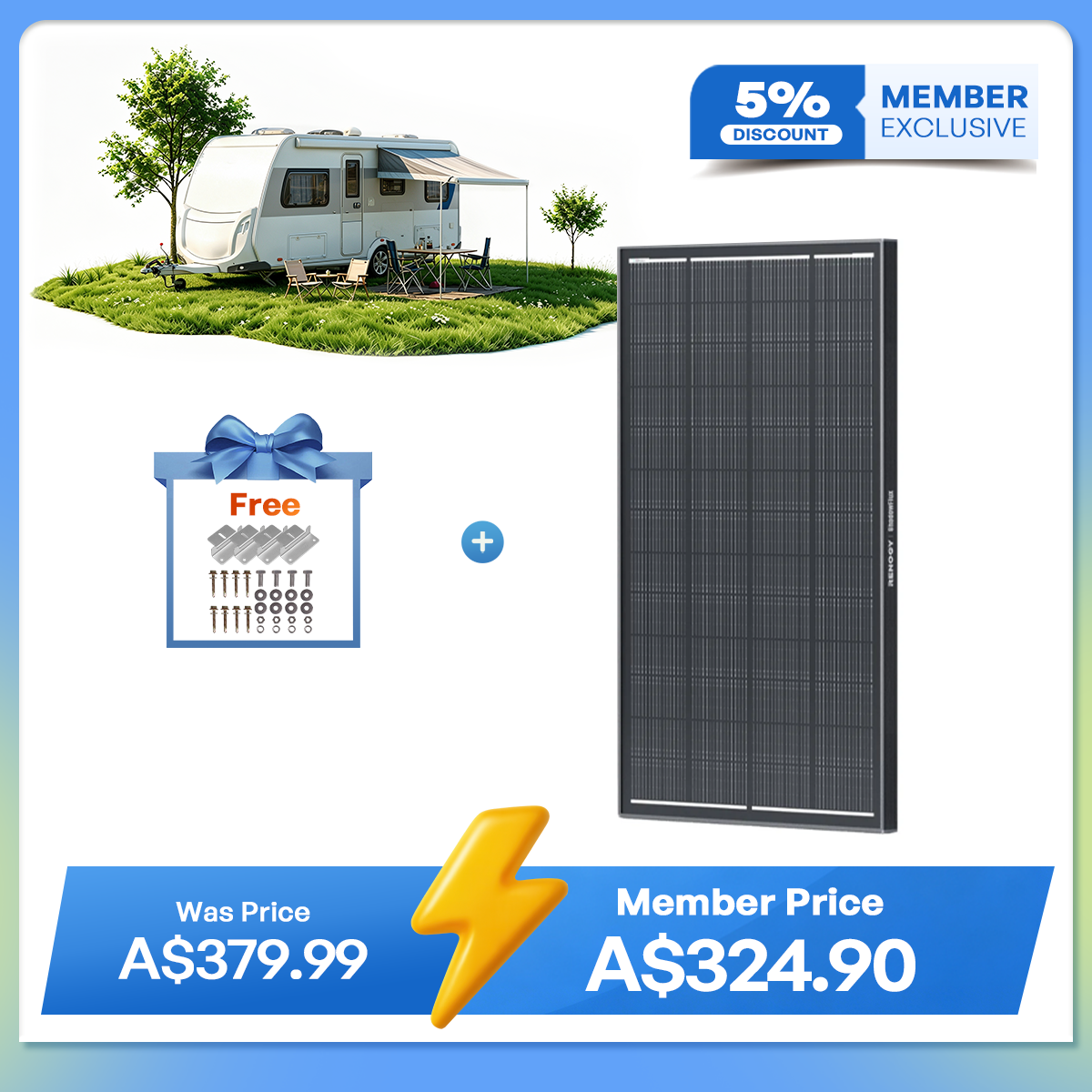 ShadowFlux™ 120W/200W Anti-Shading N-Type Solar Panel