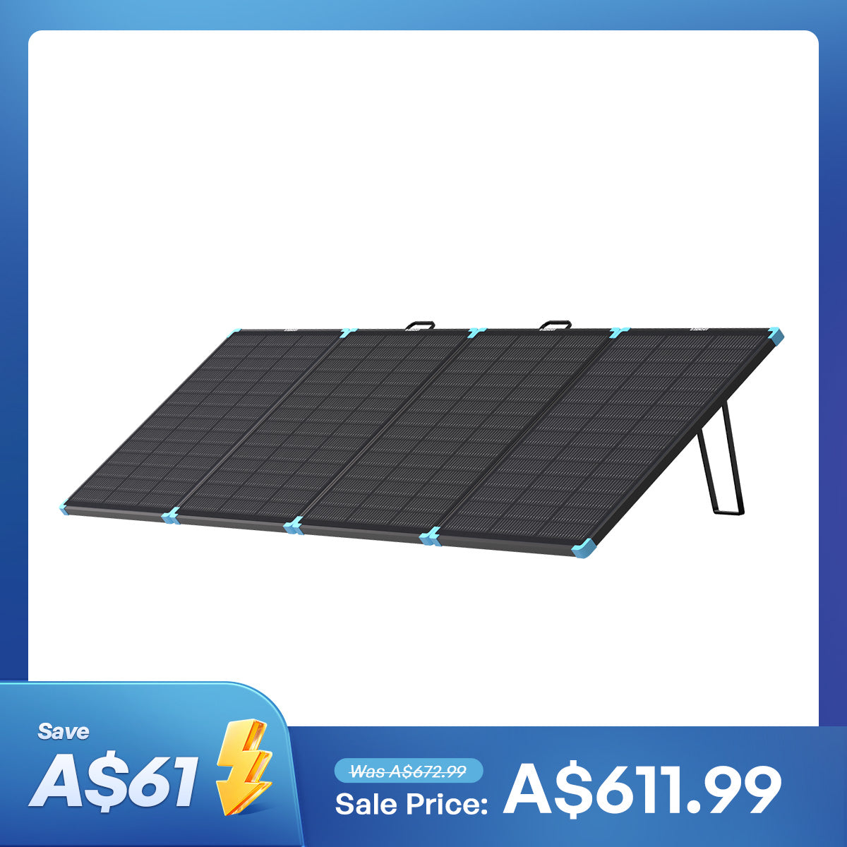 100W/220W/300W/400W Lightweight Portable Solar Panel Suitcase