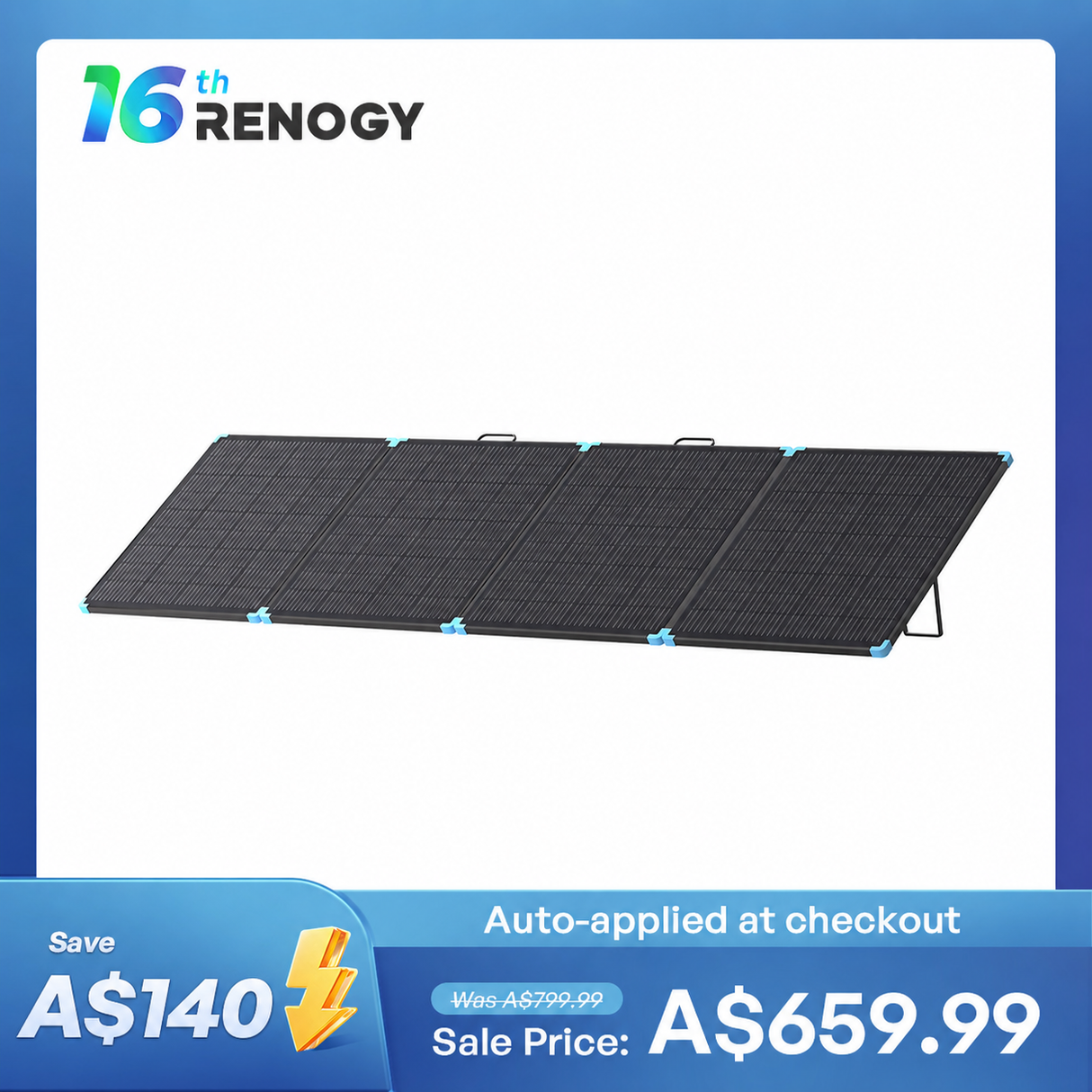 400W Lightweight Portable Solar Panel Suitcase