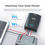 Rover Li 60A 12/24/36/48V MPPT Solar Charge Controller with Renogy ONE Core