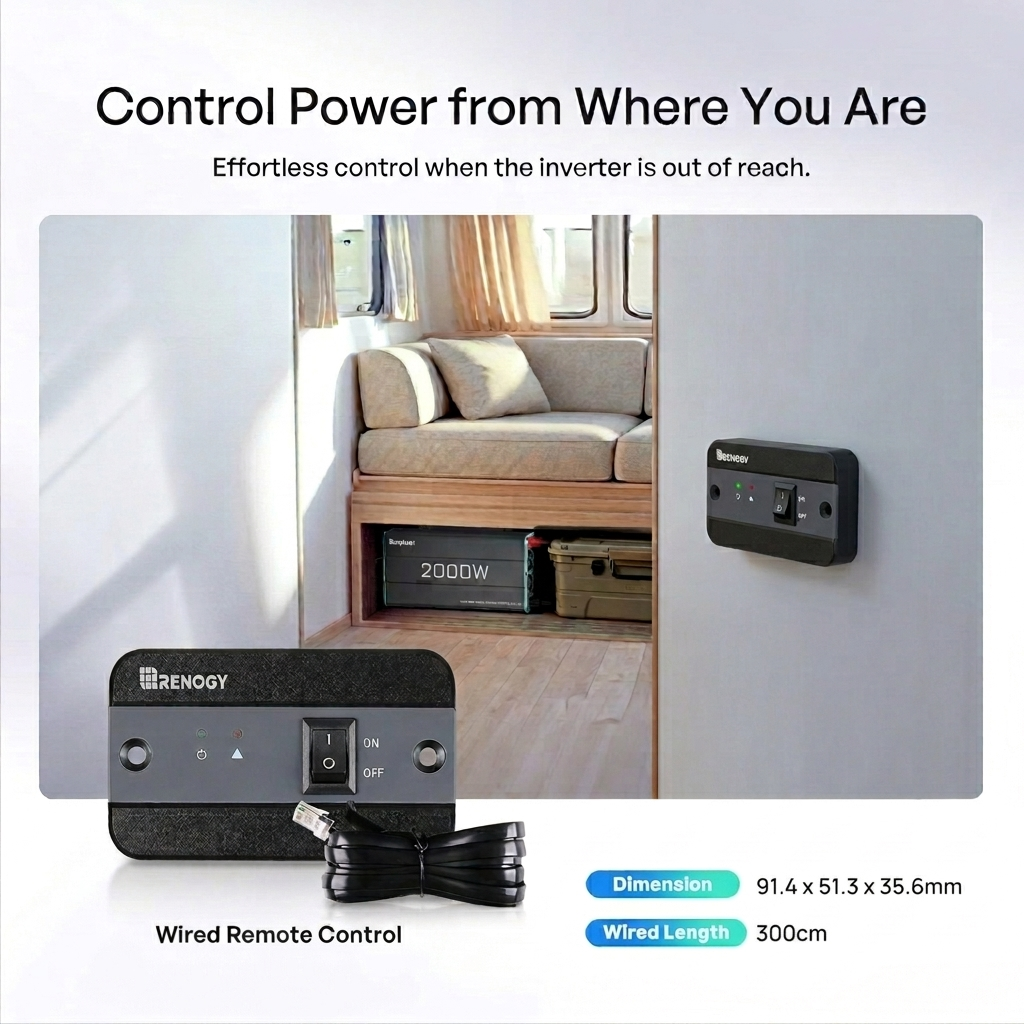 2000W 12V to 230V/240V Pure Sine Wave Inverter (with UPS Function)