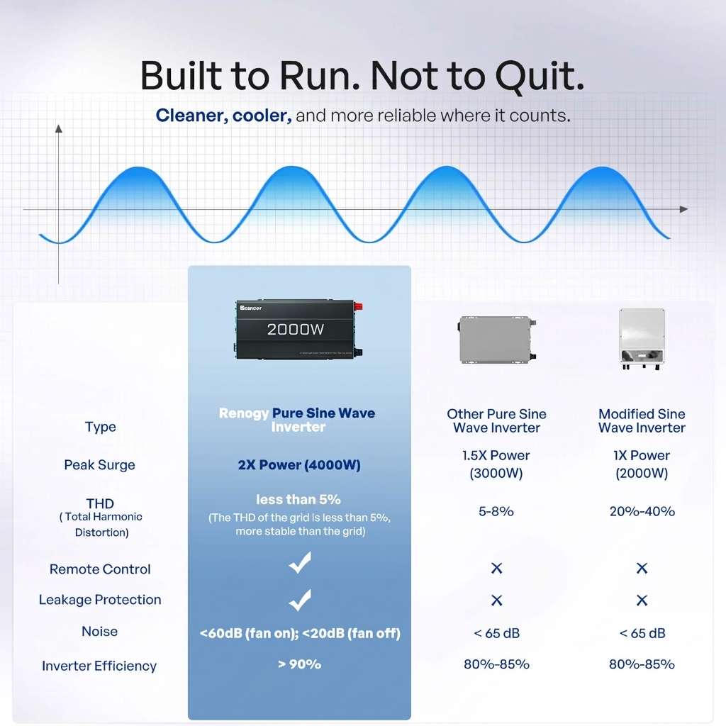 2000W 12V to 230V/240V Pure Sine Wave Inverter (with UPS Function)