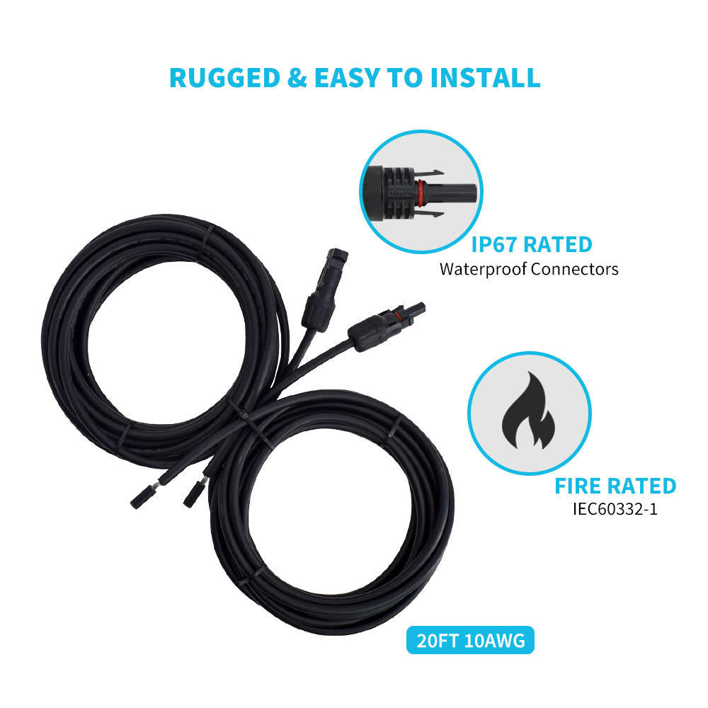 renogy Wiring and Mounting Kit For 100W Solar Setup