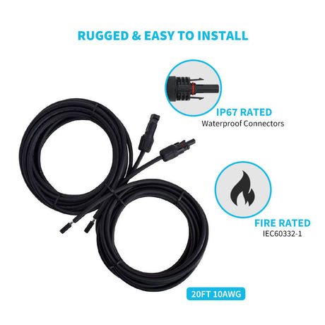 renogy Wiring and Mounting Kit For 100W Solar Setup