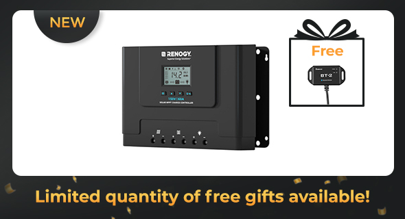 Rover Lite 60A Solar Charge Controller with free gifts on Renogy Black Friday